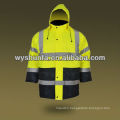 warning jacket waterproof treated Waterproof police Reflective Safety Jacket